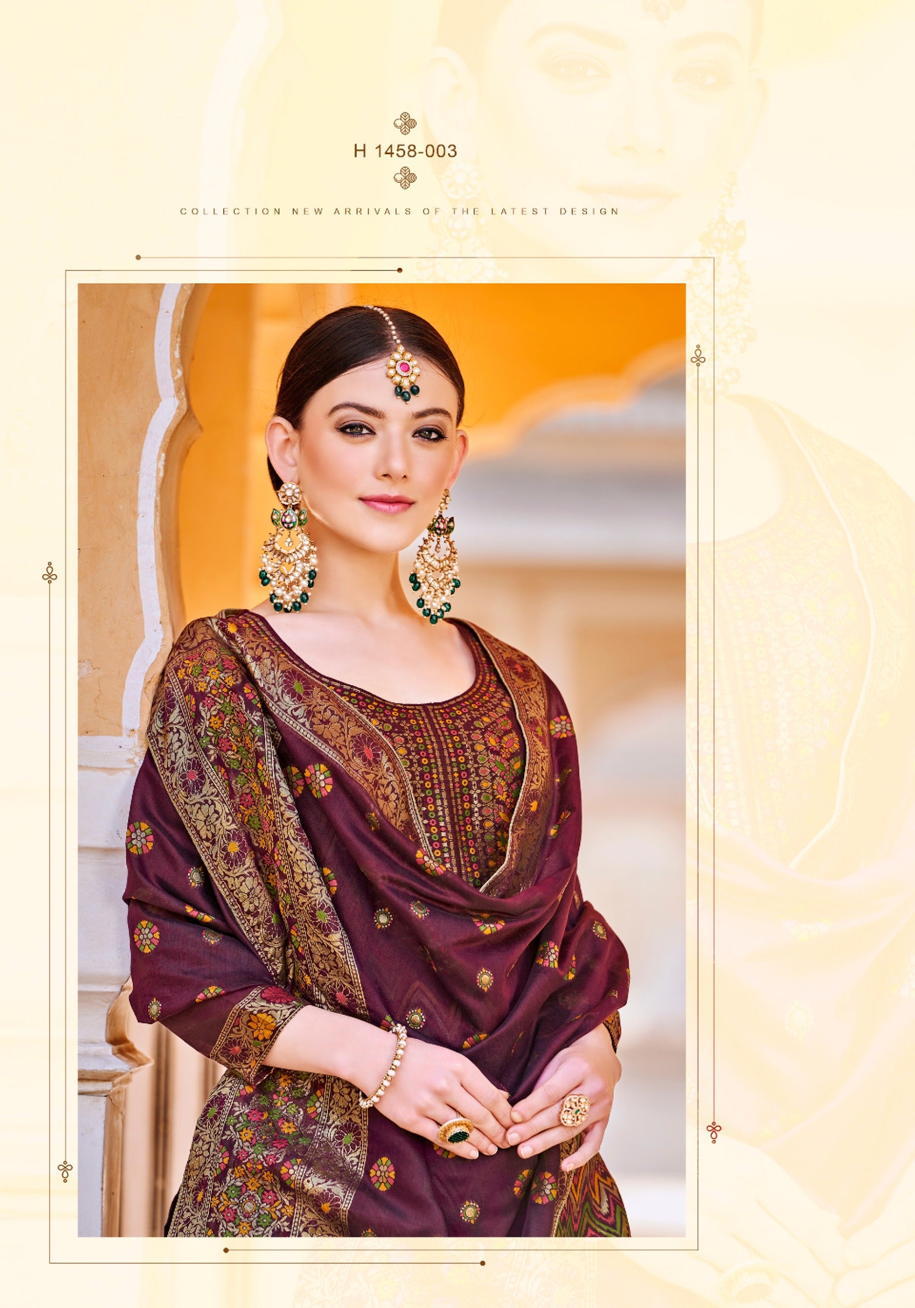 Alok Suit alishka Jacquard With Swarovski work salwar Suit wholesaler in surat