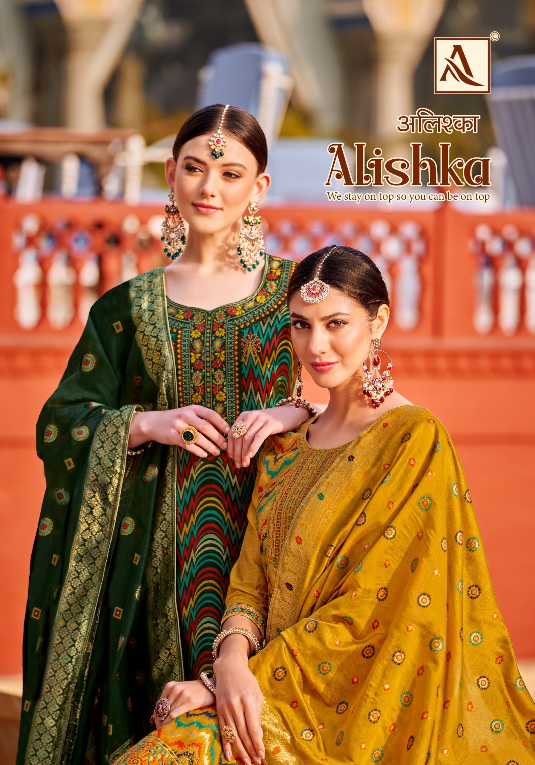 Alok Suit alishka Jacquard With Swarovski work salwar Suit wholesaler in surat