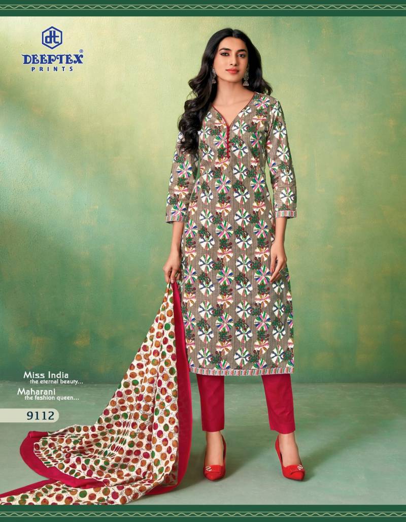 Deeptex Prints Miss India Vol 91 Cotton Dress Material Wholesaler In Jetpur - jilaniwholesalesuit
