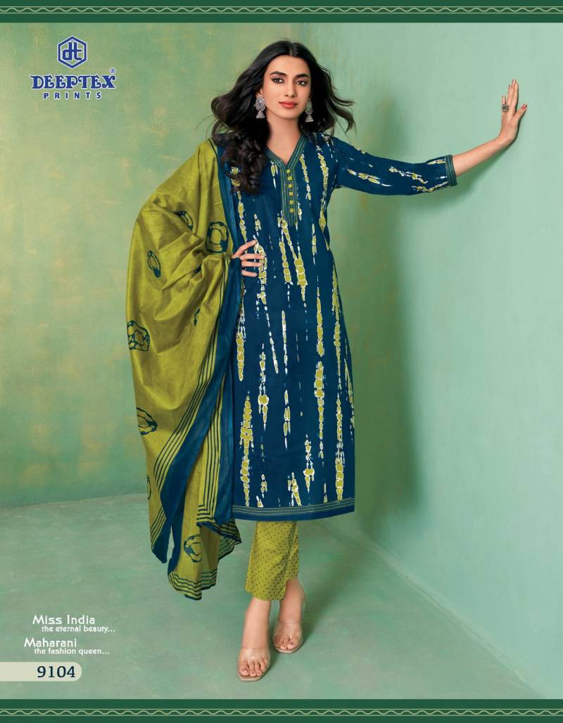 Deeptex Prints Miss India Vol 91 Cotton Dress Material Wholesaler In Jetpur - jilaniwholesalesuit