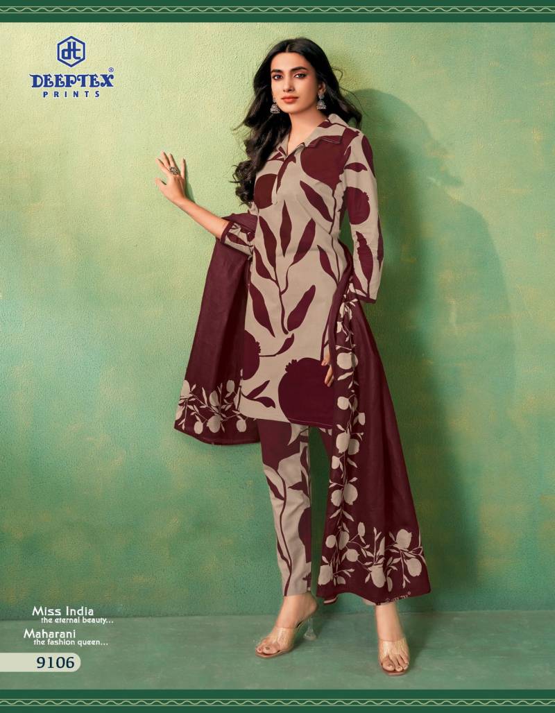 Deeptex Prints Miss India Vol 91 Cotton Dress Material Wholesaler In Jetpur - jilaniwholesalesuit