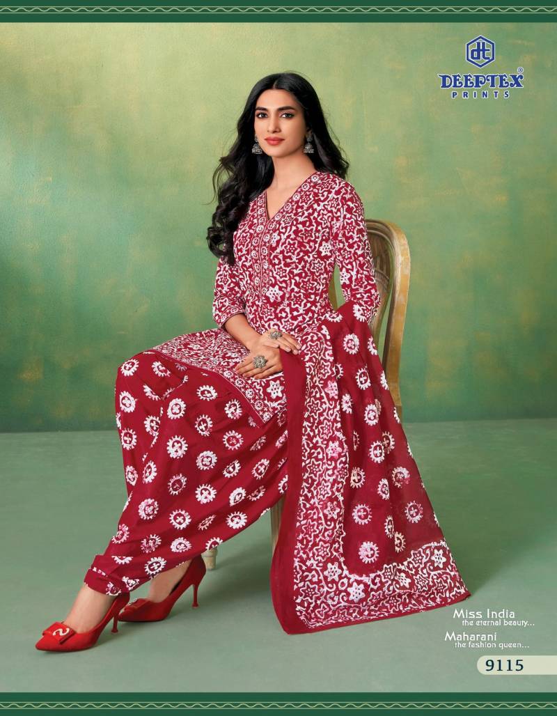 Deeptex Prints Miss India Vol 91 Cotton Dress Material Wholesaler In Jetpur - jilaniwholesalesuit