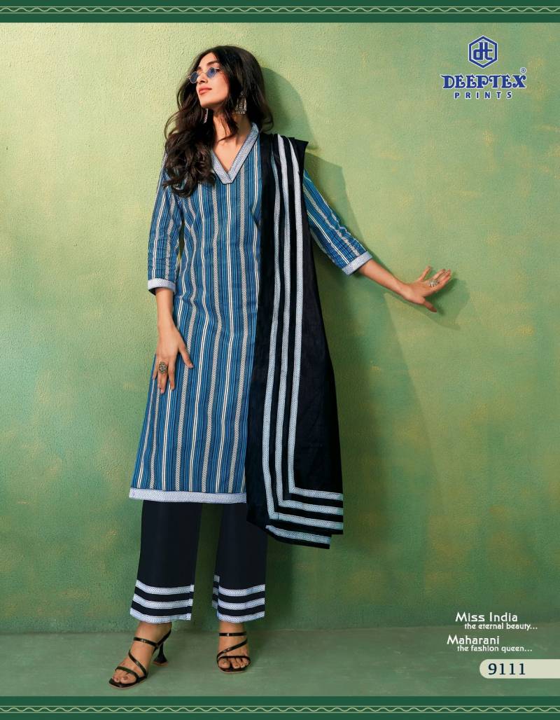 Deeptex Prints Miss India Vol 91 Cotton Dress Material Wholesaler In Jetpur - jilaniwholesalesuit