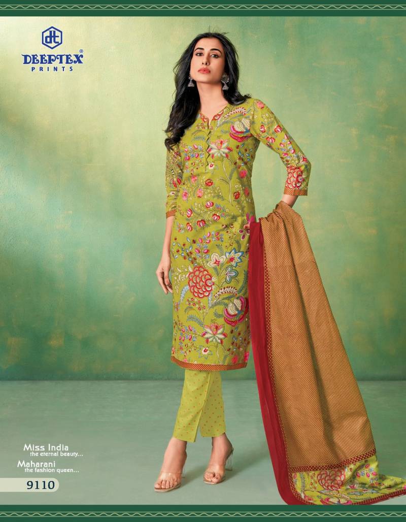 Deeptex Prints Miss India Vol 91 Cotton Dress Material Wholesaler In Jetpur - jilaniwholesalesuit