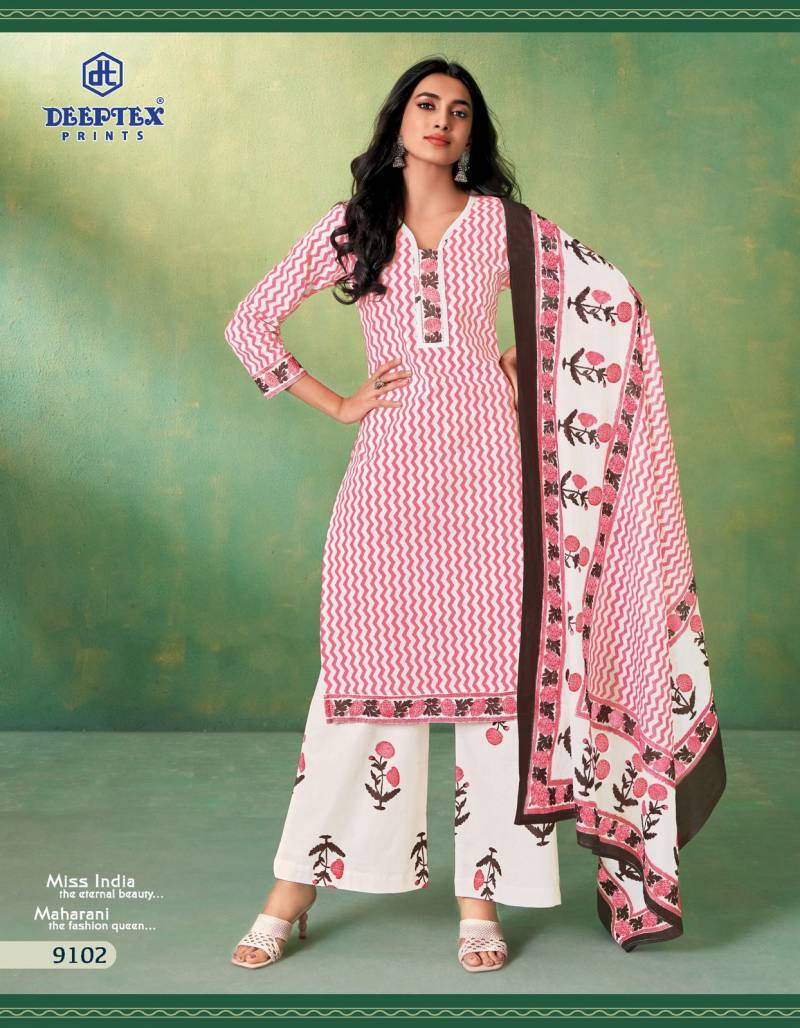 Deeptex Prints Miss India Vol 91 Cotton Dress Material Wholesaler In Jetpur - jilaniwholesalesuit